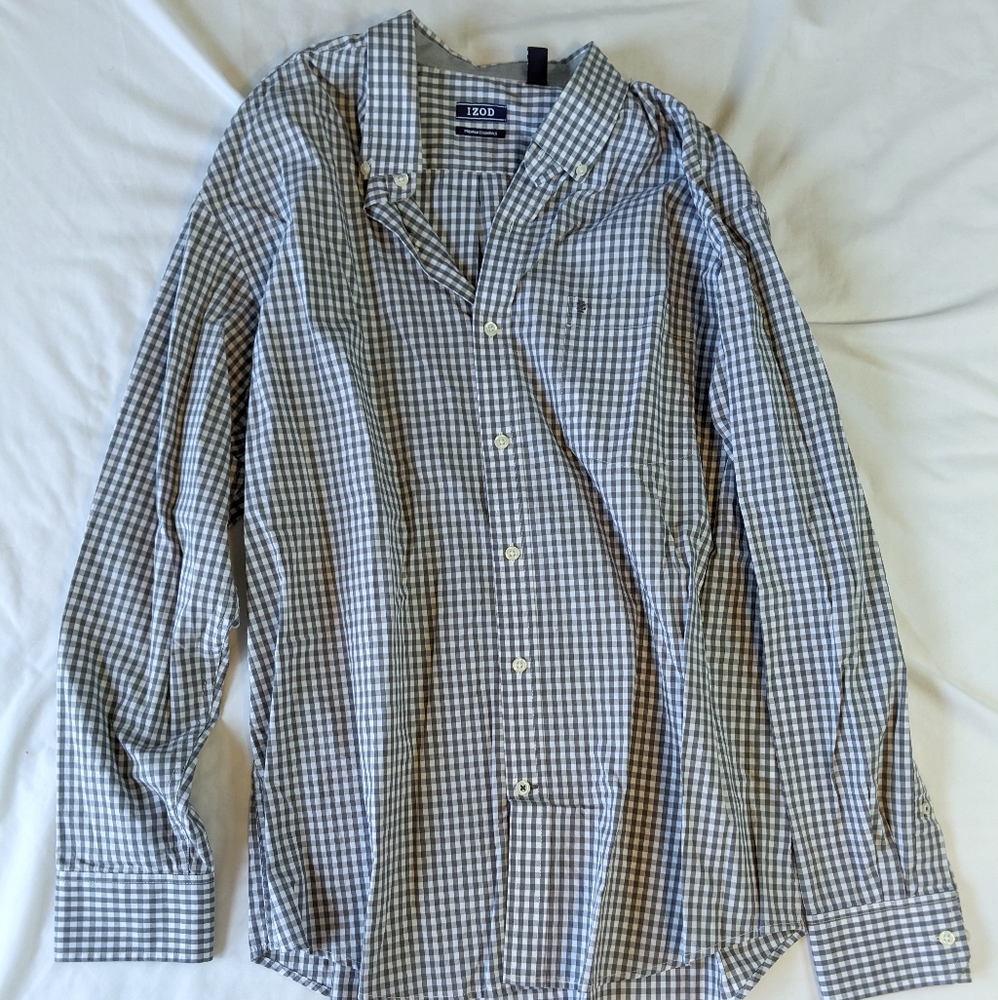 Izod Gingham Button-Up - image 2